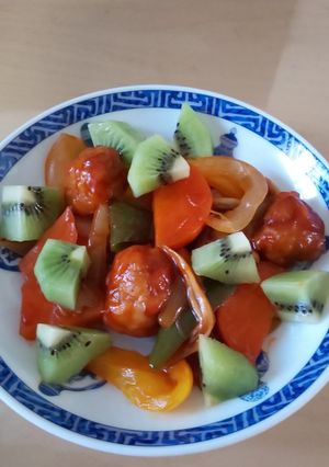 酢豚にキウイ!?-レシピのメイン写真