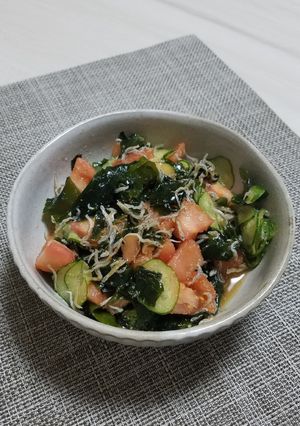 トマトとじゃこの和え物-レシピのメイン写真
