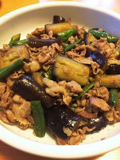 ナスと豚肉の甘辛カレー炒め-レシピのメイン写真