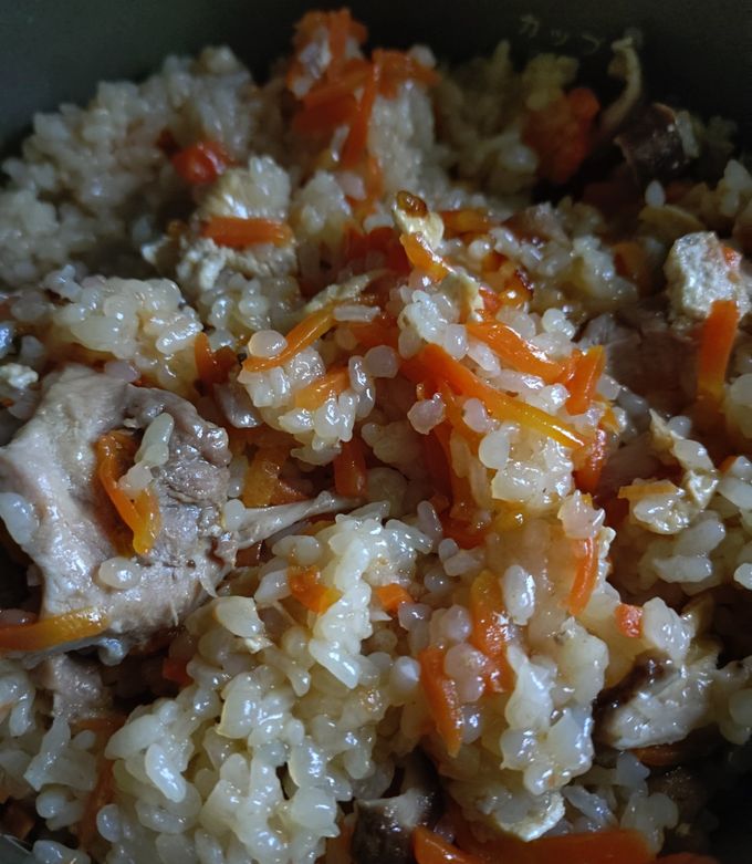 粒こんにゃく入り炊き込みご飯-レシピのメイン写真