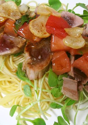 旬なカツオの夏野菜パスタ☆-レシピのメイン写真