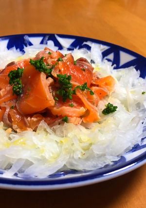 塩サーモンのレモンマリネ-レシピのメイン写真