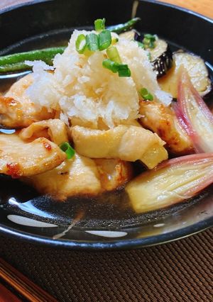 鶏むね肉の梅南蛮漬け-レシピのメイン写真