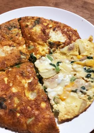 大根の葉とツナのオムレツ-レシピのメイン写真