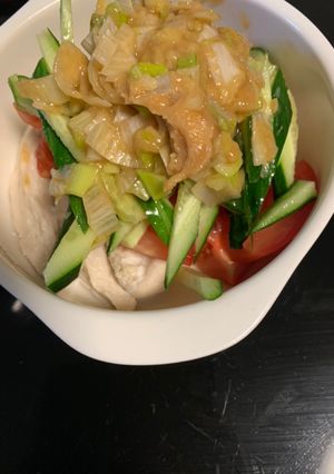 電子レンジでお手軽バンバンジー-レシピのメイン写真