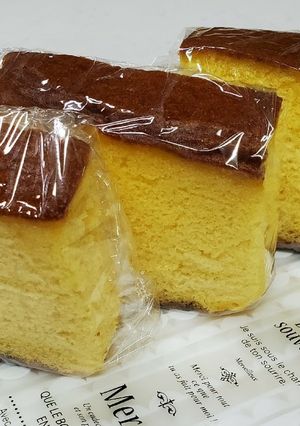 パウンドケーキ型で超しっとりカステラ-レシピのメイン写真