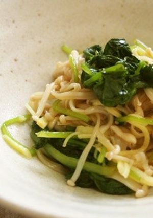 三つ葉とえのき・生姜の酢の物♪-レシピのメイン写真