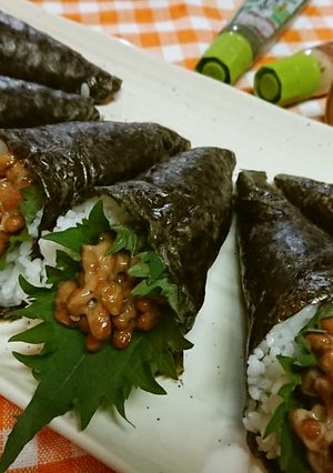 綺麗に巻く方法！【3種の味の納豆巻】-レシピのメイン写真