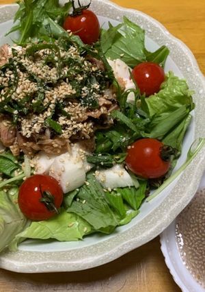シーチキンと塩昆布のサラダ(チアシード)-レシピのメイン写真