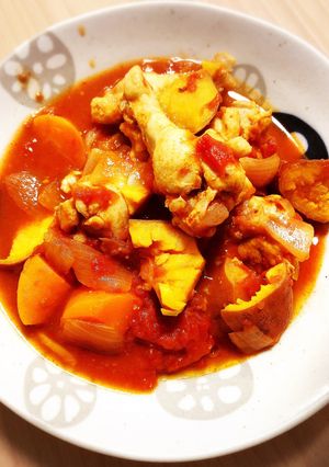 炊飯器で簡単 手羽先のトマト煮込み-レシピのメイン写真
