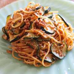 รูปของ ケチャップ味★ズッキーニボロネーゼパスタ