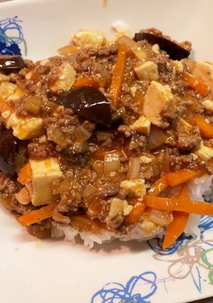 中華風挽肉丼-レシピのメイン写真