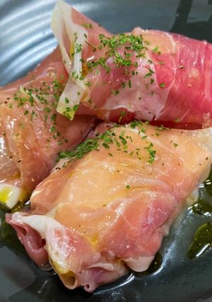 最強レシピ★クリームチーズと桃の生ハム巻-レシピのメイン写真