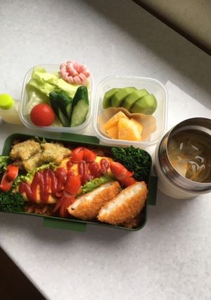 高校男子お弁当　1.6.11-レシピのメイン写真