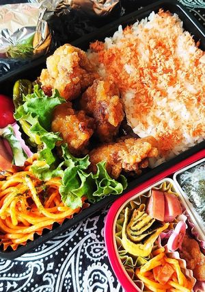 2020/6/11 竜田揚げ弁当-レシピのメイン写真