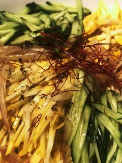 インスタントラーメンで冷やし中華?!-レシピのメイン写真