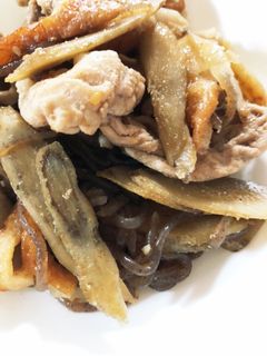 牛蒡と豚肉炒め煮-レシピのメイン写真