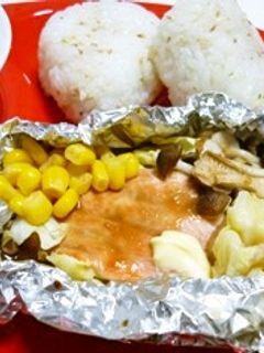 ホイルで簡単!鮭のちゃんちゃん焼き風-レシピのメイン写真