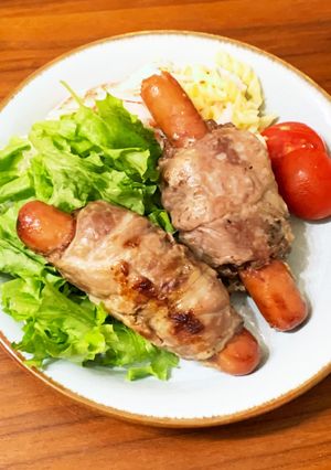 マンガ肉風肉巻き-レシピのメイン写真