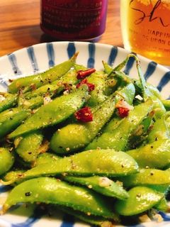 夏のおつまみに☆絶品!枝豆ペペロンチーノ-レシピのメイン写真