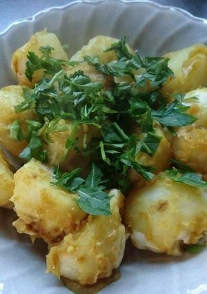 『新じゃがのカレーチーズ焼き』-レシピのメイン写真
