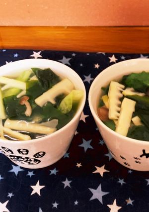 破竹とロメインレタスの食物繊維スープ-レシピのメイン写真