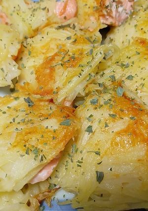 鮭のポテトチーズガレット焼き♪-レシピのメイン写真