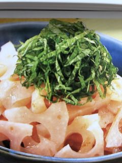 蓮根の梅あえ-レシピのメイン写真