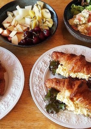 朝ごはん！クロワッサンサンド-レシピのメイン写真