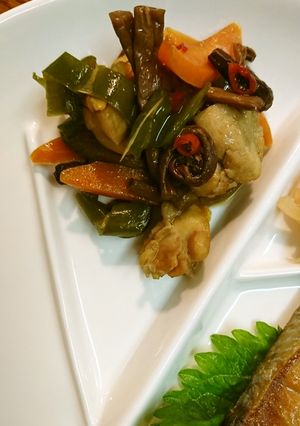 ぜんまいと鶏の炒め煮-レシピのメイン写真