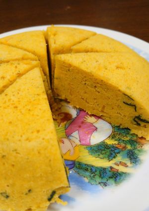 砂糖なし☆レンジでカボチャおから蒸しパン-レシピのメイン写真