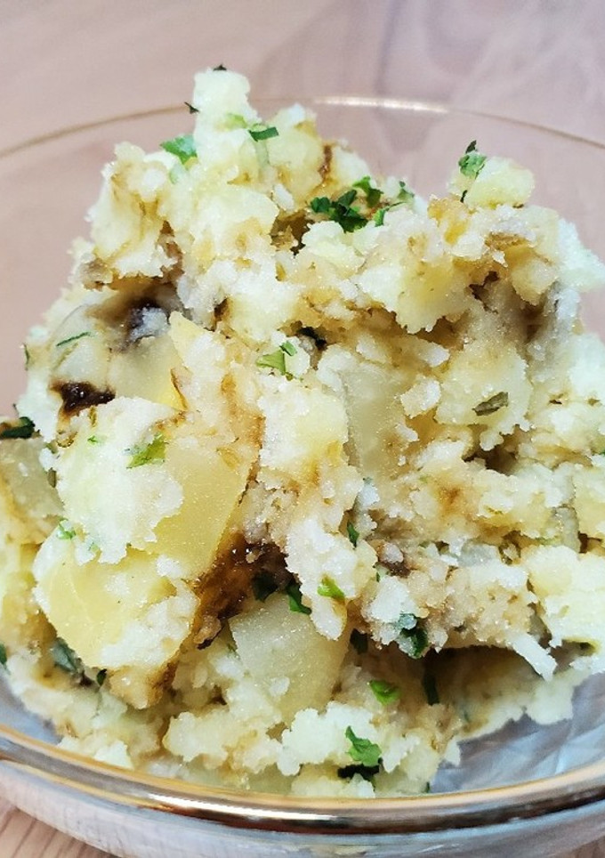 たくわんと海苔の佃煮の簡単ポテトサラダ-レシピのメイン写真