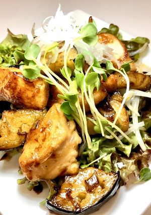 ★鶏肉とナスのバルサミコ酢あん★-レシピのメイン写真