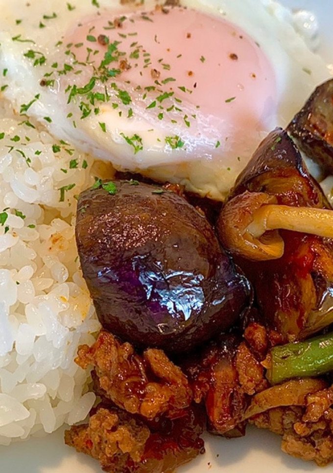 ごはんが進む！ナスと挽肉のピリ辛炒め-レシピのメイン写真