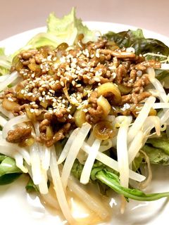 ★もやしとひき肉の炒め物★-レシピのメイン写真