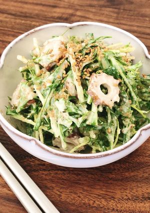 水菜と豆腐のごまサラダ-レシピのメイン写真