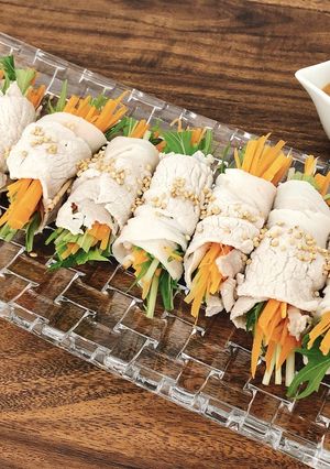 冷しゃぶ野菜巻き～ピリ辛ごまだれ～-レシピのメイン写真