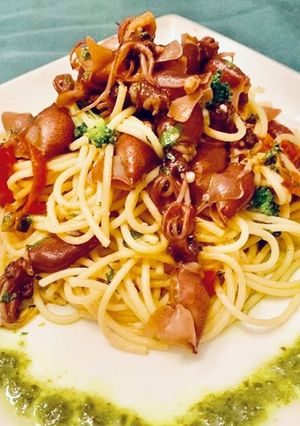 Ｔくんおススメ☆ホタルいかスパゲッティ♪-レシピのメイン写真