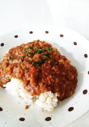 無水キーマカレー レンジ-レシピのメイン写真