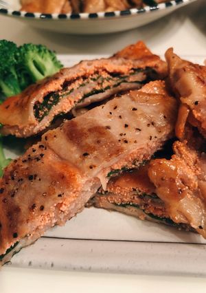 豚シソ明太子の重ね焼き-レシピのメイン写真