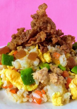 ダブル豚肉の奈良漬けチャーハン-レシピのメイン写真