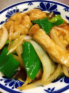 豚肉と玉ねぎとピーマンの揚げ浸し-レシピのメイン写真