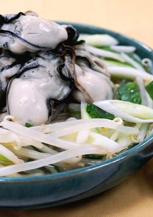 レンジで簡単！かきともやしの重ね蒸し-レシピのメイン写真
