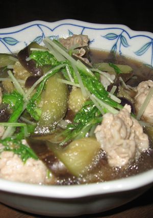 なすと豚肉の煮物-レシピのメイン写真
