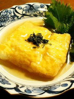 あんかけ薄揚げ玉子の巾着煮 花山椒の香り-レシピのメイン写真