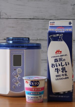ビヒダス便通改善で簡単！自家製ヨーグルト-レシピのメイン写真
