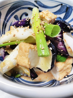 麺つゆ+ごまドレ✿なすの揚げ浸し-レシピのメイン写真