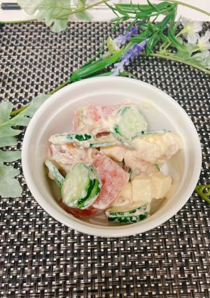トマトときゅうりツナチーズマヨ和え-レシピのメイン写真
