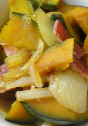 和風カボチャのベーコン煮-レシピのメイン写真