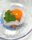 簡単5分火不使用☆おつまみ『イカ納豆』